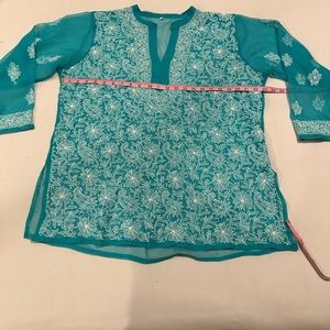 Beautiful Aqua Blue Kurta Top